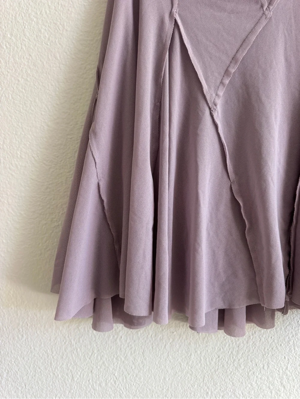 XHILARATION Y2K Lavender Panel Flare Skirt